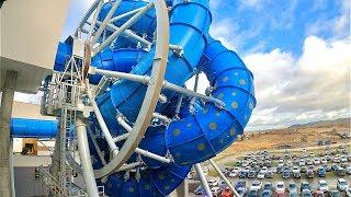 AquaSpinner Waterslide - Europe's first Rotating Slide - Aquapark Reda