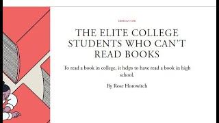 Imperialism has made people unable to read (Communist reacts to "Why everyone stopped reading")