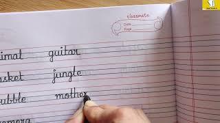 Six Letter Words / Part 1 / Neat and Clean Cursive Handwriting /Practice for Beginners / English#382