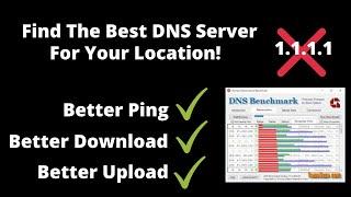 How to Find the BEST DNS Server for your Location!! (Better Ping)