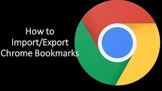 How to Import and Export Bookmarks