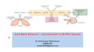 Introduction to Buffer System || Regulation of pH || Acid Base Balance || Buffers in Biochemistry