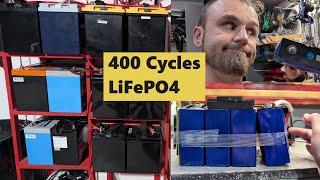 Who makes The best LiFePo4 Batteries TEST after 400 Cycles of charge Chins Litime Lipuls Chitoli +3