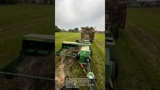 Hay bale making: john deere hay baler efficient farming