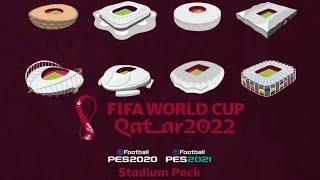 INSTALL WORLD CUP QATAR 2022 STADIUM PACK PES 2021 | #fifaworldcup2022 #pes2021