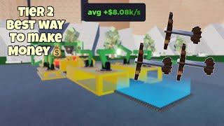 How to build the best tier 2 layout in Factory Simulator (Roblox)