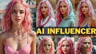 How I Created Realistic AI Influencer | Consistent Character, Change Outfit, and FaceSwap with AI