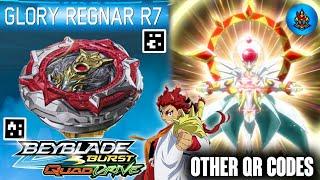 NEW GLORY REGNAR R7 REVIEW + OTHER QUADDRIVE QR CODES BEYBLADE BURST APP