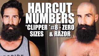 HAIRCUT NUMBERS - HAIR CLIPPER SIZES - HAIR CLIPPER GUIDE