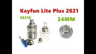 SS316 Kayfun lite plus 2021 24MM 5ML RTA Tank Atomizer by Wejoytech