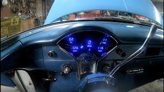 Intellitronix digital dash install in 1955 chevy