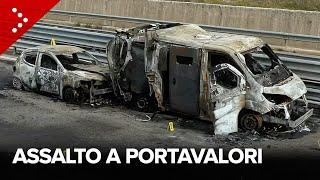 Assalto a portavalori in provincia di Bari, tra Toritto e Altamura: mezzi a fuoco, usate anche bombe