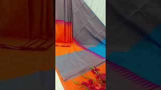 Mangalagiri Cotton Middle Temple Thread Border Half Half Plain Sarees.Wholesale Price: *900*