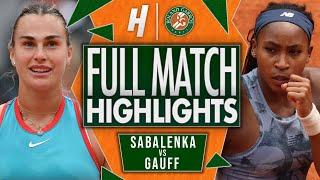 Aryna Sabalenka vs Coco Gauff - FULL Final Highlights | Roland Garros 2025