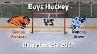 Boys Hockey: Oregon vs Monona Grove (12/12/23)