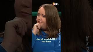 Ricarda Lang schätzt die Durchschnittsrente auf 2.000€ #nius #news #markuslanz #ricardalang #rente