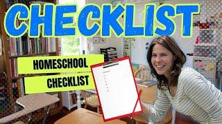HOMESCHOOL CHECKLIST || Top 5 things to have on your checklist || Homeschool Honey Pot