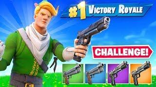 Using *ONLY* PISTOLS To WIN Fortnite (Challenge)