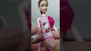 Satisfying With unboxing review Miniature Hello kitty Lipstick ASMR video