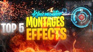 Top 5 pubg montage effects | Best montage video effects pubg mobile | Kinemaster best effects pubg