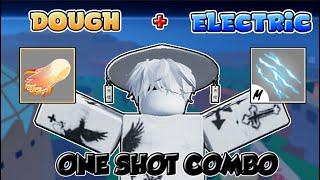 DOUGH + ELECTRIC CLAW ONE SHOT COMBO | BOUNTY HUNT | Blox Fruits  |