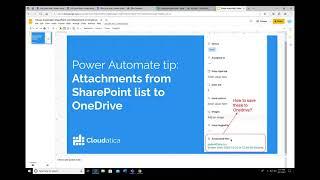 SharePoint List Attachments to OneDrive using PowerAutomate (Flow)