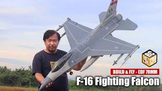 How to Make  F-16 RC Jet with 70mm EDF and Fly it