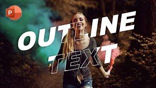 3-Minute Tutorial: Create This Stunning Outline Text Effects Easily!