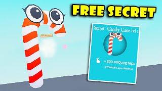 Unlocking New SECRET Christmas Candy Cane Pet in Tapping Simulator! [Roblox]