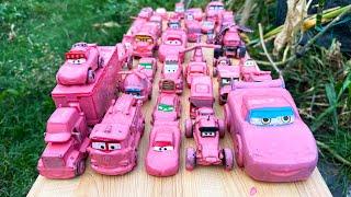 Clean up muddy minicars & disney pixar car convoys! Play in the garden