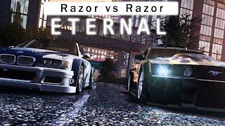 NFS MW Eternal Remastered | Razor's Ford Mustang GT vs Razor's BMW M3 GTR | Blacklist #1