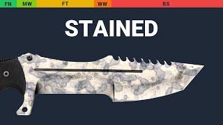 Huntsman Knife Stained - Skin Float And Wear Preview