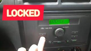 LOCKED. Разблокировка магнитолы Ford 1500RDS