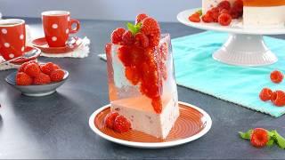 Raspberry Mascarpone Jello Cake | This Stunning Work Of Cake Art Tastes As Good As It Looks!