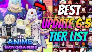 The *BEST* Tier List For Anime Vanguards Update 6.5