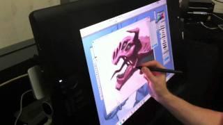 Wacom Cintiq 24HD in action