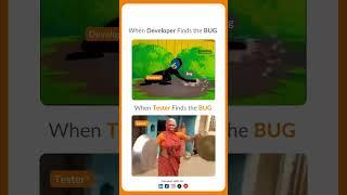 Developer VS Tester  #developer #softwaredeveloper #tester #coding #viral #funny #programmer