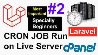 How to Run CRON Job on LIVE SERVER on Cpanel in Laravel Project - Laravel CRON JOB on Live Server