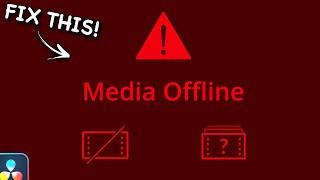 How to Fix Media Offline Error in DaVinci Resolve and Relink/Conform Video Clips | Beginner Tutorial