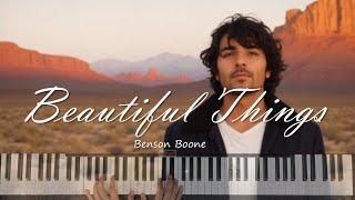 Benson Boone - Beautiful Things | ClickRhythm Piano Cover - Karaoke