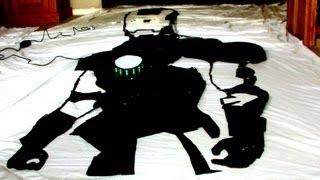 Iron Man Mosaic (Made From Random Objects)