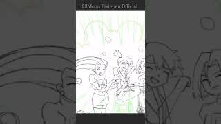 Pokemon tickling Misty progress part 2 #shorts #pokemon #misty #drawing #animation #sketch #tickling