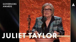 Juliet Taylor Receives an Honorary Oscar Award | The 15th Governors Awards Presented By @ROLEX