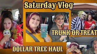 SATURDAY VLOG WITH A DOLLAR TREE HAUL AND TRUNK OR TREAT | October 26, 2024