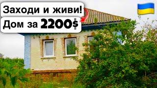  Заходи и живи! Дом в селе за 2200$ Продажа недвижимости за копейки! Всё есть Уютное тихое село!