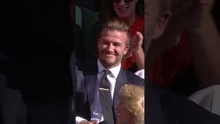 David Beckham's Brilliant Wimbledon Crowd Catch 