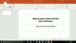 PowerPointdə Slayd Şablonları