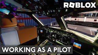 WORKING AS A PILOT ON A ROBLOX AIRLINE!