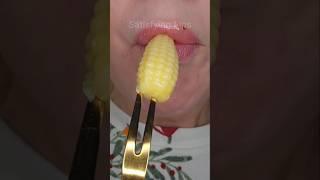 ASMR Satisfying Eating! What's Your Favourite Way To Eat Corn  #asmr #emojichallenge #mukbang