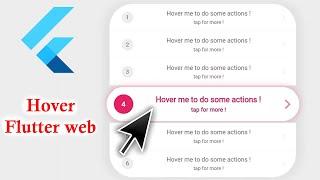 Hover Buttons in flutter  web | dynamic buttons flutter | Hover animation | Hover in flutter web